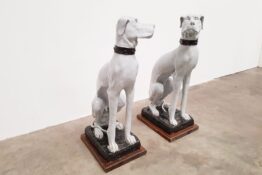 Antique ceramic dog