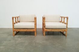Bamboo lounge chairs