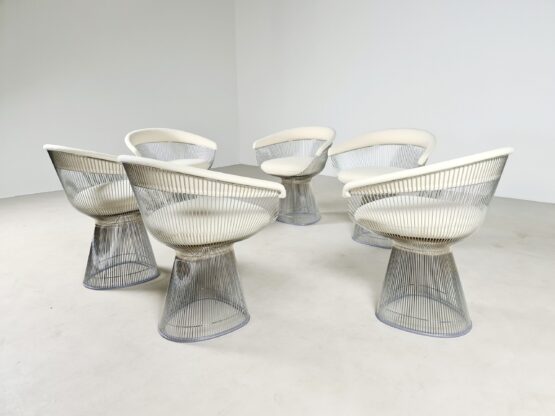 Set of 6 dining chairs by Warren Platner for Knoll International