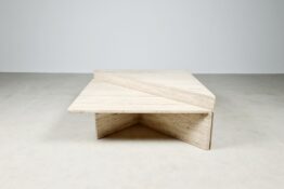 Travertine coffee table