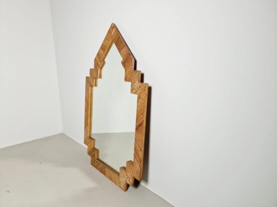 Bamboo mirror by Vivai del Sud, 1970s - Image 3
