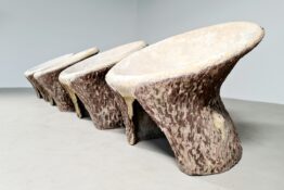 Concrete outdoor chairs