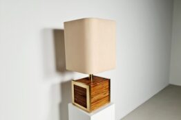 Bamboo, brass lamp traversi milano
