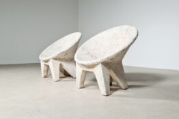 Concrete outdoor chairs
