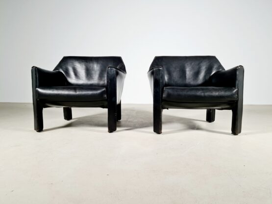 Cassina CAB 415 loungechairs by Mario Bellini for Cassina, 1970s - Image 2