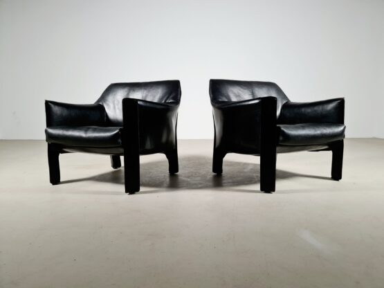 Cassina CAB 415 loungechairs by Mario Bellini for Cassina, 1970s - Image 3