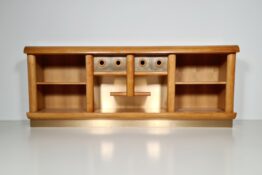 oak and brass sideboard/credenza