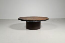 Slate stone coffee table