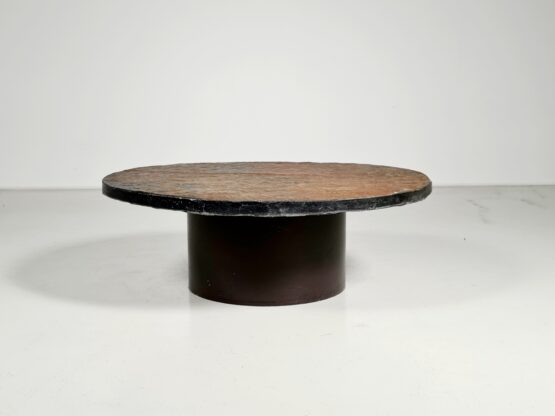Slate stone coffee table