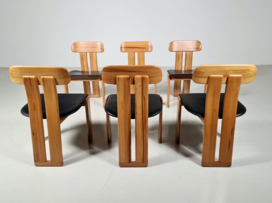 Set of 6 dining chairs by Sapporo for Mobil Girgi, 1970s - Image 2