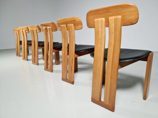 Set of 6 dining chairs by Sapporo for Mobil Girgi, 1970s - Image 6