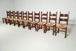 solid oak and rush dining chairs solid oak and rush dining chairs