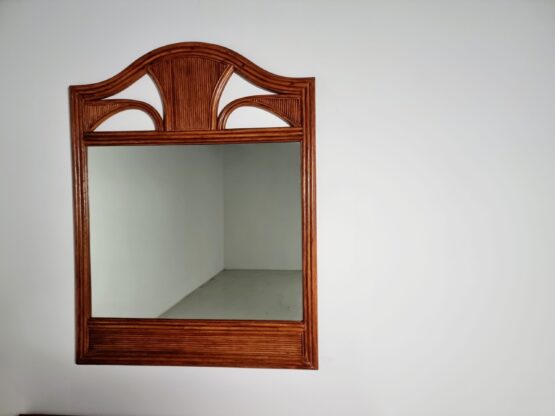 Solid walnut dresser with matching mirror from Italy, 1970s - Image 5