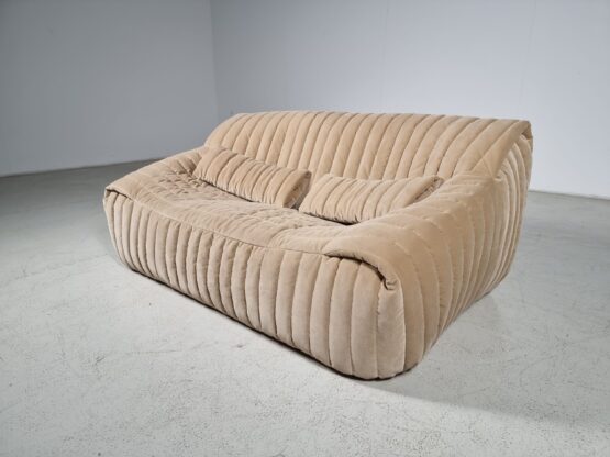 Sandra 2-seater beige sofa by Annie Hiéronimus for Cinna Ligne Roset, 1970s - Image 3