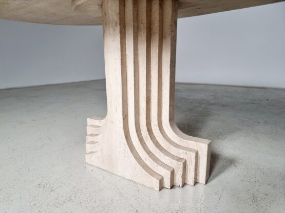 Travertine 'Samo' Dining Table by Carlo Scarpa for Simon Gavina, 1970s - Image 8