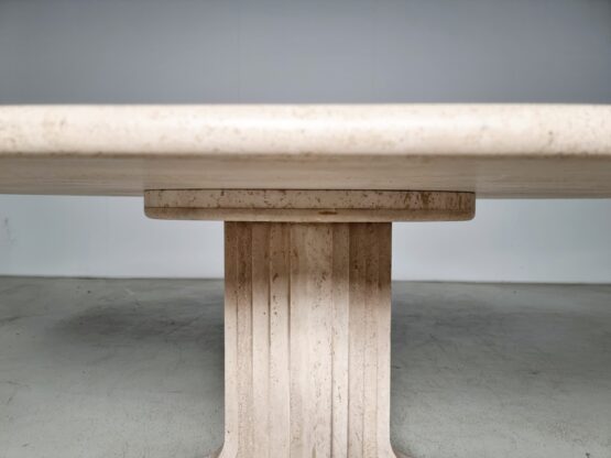 Travertine 'Samo' Dining Table by Carlo Scarpa for Simon Gavina, 1970s - Image 10