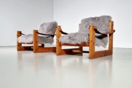 Solid pine sling chairs Solid pine sling chairs