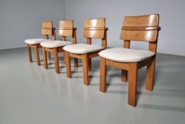 Solid oak dining chairs