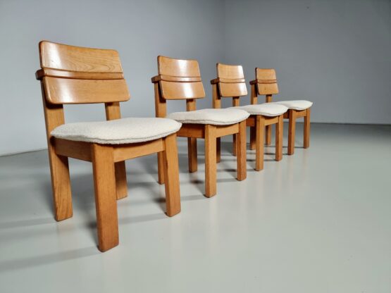 Solid oak dining chairs