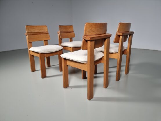 Solid oak dining chairs