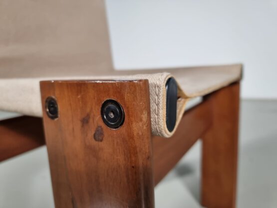 Canvas Monk chairs by Afra & Tobia Scarpa for Molteni, 1970s - Image 11