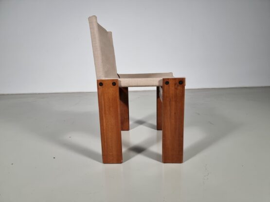 Canvas Monk chairs by Afra & Tobia Scarpa for Molteni, 1970s - Image 10
