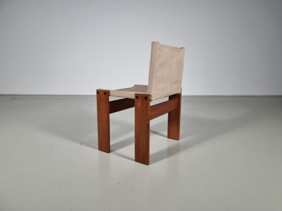 Canvas Monk chairs by Afra & Tobia Scarpa for Molteni, 1970s - Image 9