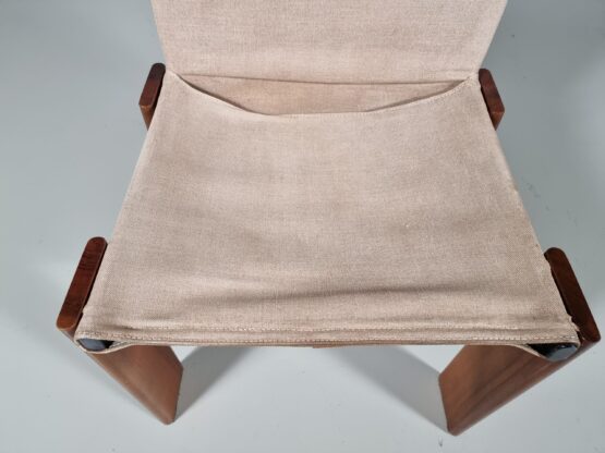 Canvas Monk chairs by Afra & Tobia Scarpa for Molteni, 1970s - Image 12