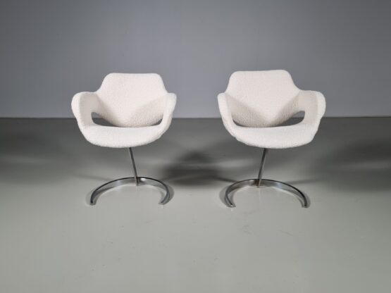 Set of 2 Scimitar chairs by Boris Tabacoff for MMM, 1960s - Image 4
