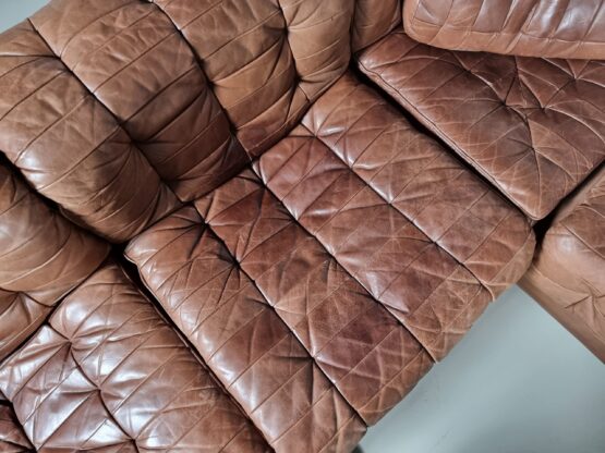 Sectional patchwork De Sede DS-11 sofa, 1970s - Image 9