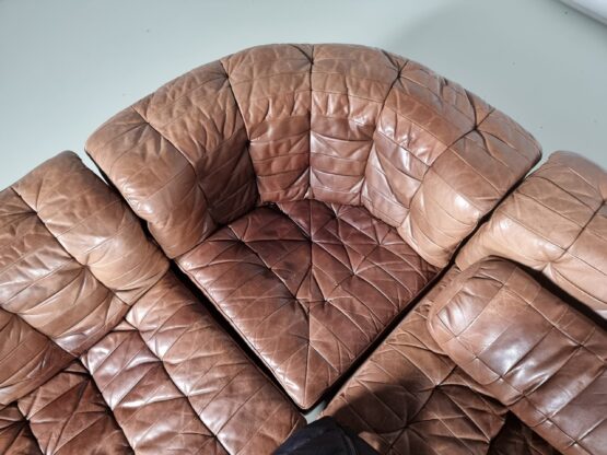 Sectional patchwork De Sede DS-11 sofa, 1970s - Image 7