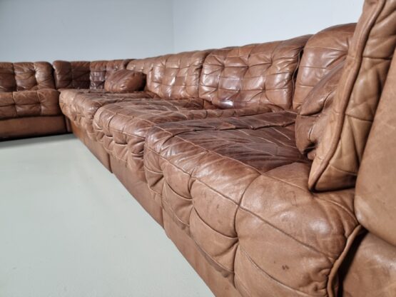 Sectional patchwork De Sede DS-11 sofa, 1970s - Image 5
