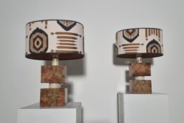 marble table lamps, Italy