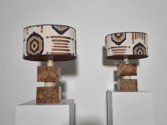 marble table lamps, Italy