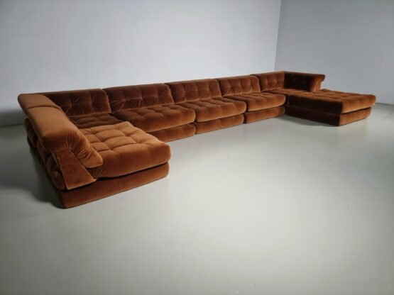 Early edition Mah Jong sofa by Hans Hopfer for Roche Bobois, 1970s