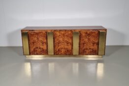 Burlwood sideboard, italy Burlwood credenza, italy