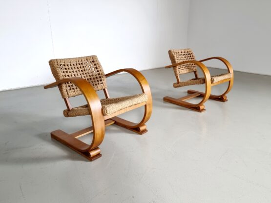 Audoux & Minet easy rope chairs