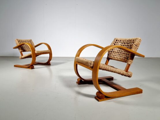 Audoux & Minet easy rope chairs