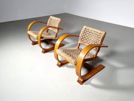 Audoux & Minet easy rope chairs