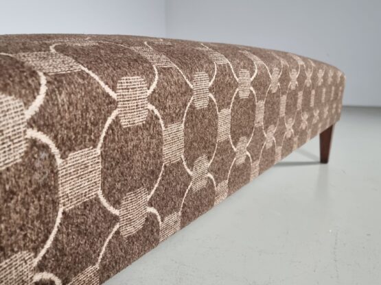 Bench in the manner of Gio Ponti in wood and fabric, 1950s - Image 5