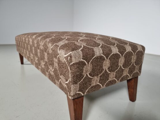Bench in the manner of Gio Ponti in wood and fabric, 1950s - Image 4