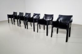 Cassina Cab 413 chairs, Mario Bellini