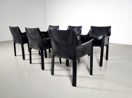 Cassina Cab 413 chairs, Mario Bellini