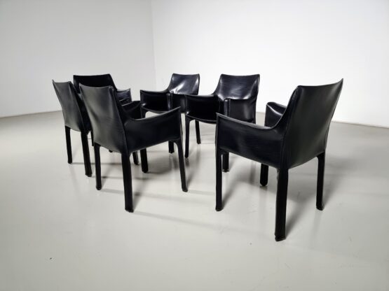 Cassina Cab 413 chairs, Mario Bellini