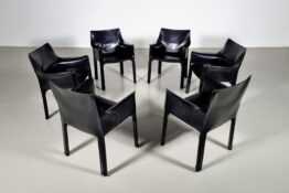 Cassina Cab 413 chairs, Mario Bellini