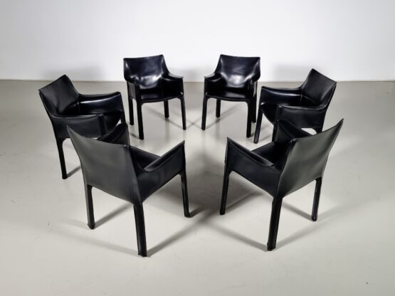 Cassina Cab 413 chairs, Mario Bellini