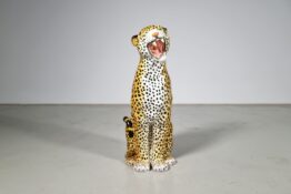 Ceramic leopard sculpture Ceramic leopard sculpture
