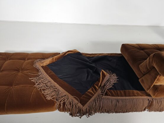 Mah Jong sofa in light brown cotton velvet by Hans Hopfer, Roche Bobois, France, 1970s - Image 9