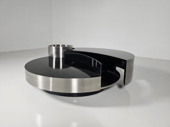 Coffee Table with Dry Bar by Massimo Papiri for Mario Sabot, 1970s