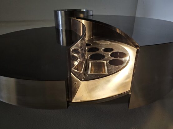Coffee Table with Dry Bar by Massimo Papiri for Mario Sabot, 1970s - Image 6